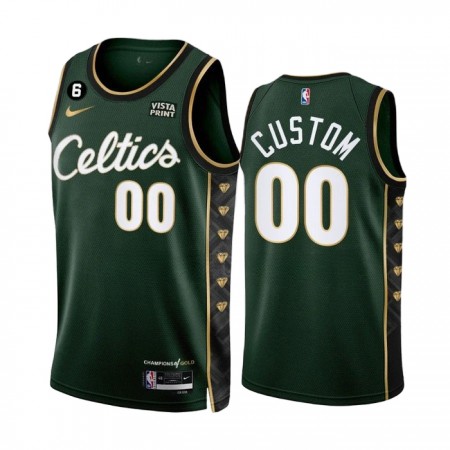 Boston Celtics Custom Nike 2022-23 City Edition Vihreä Miesten Pelipaidat Swingman